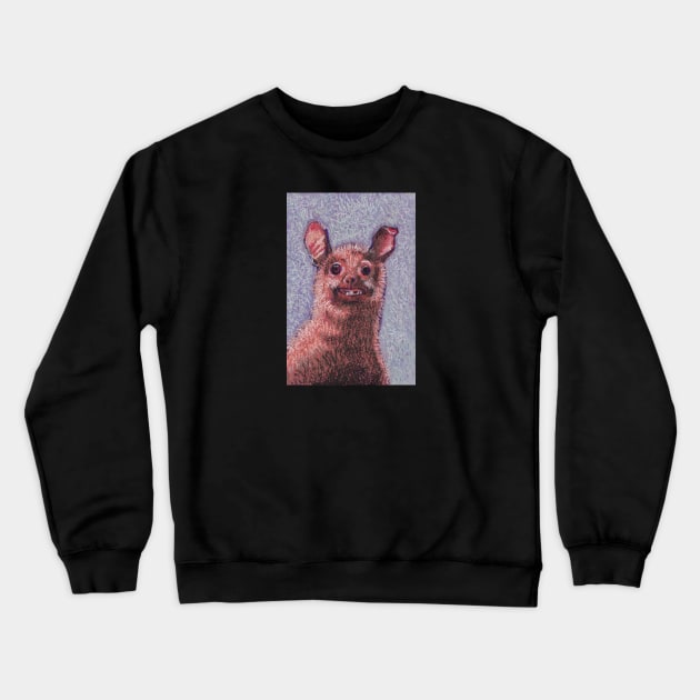 Ugly Rat Portrait Crewneck Sweatshirt by aircoucou